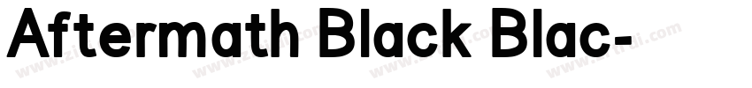 Aftermath Black Blac字体转换